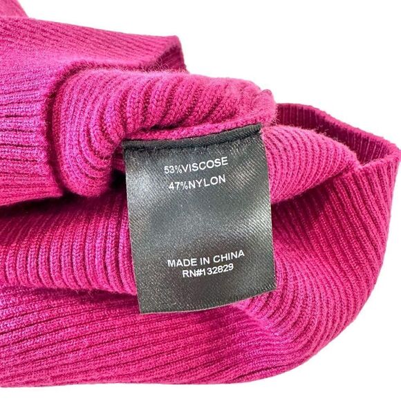 Michael Costello X Revolve Magenta One Shoulder Ribbed Body-con Mini Dress, XS - Picture 10 of 11